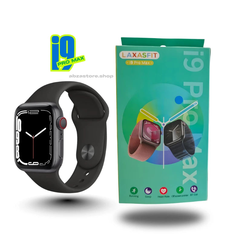 LAXASFIT i9 Pro Max Smartwatch – Fitness Tracker with Heart Rate, Sleep Monitor & BT Call