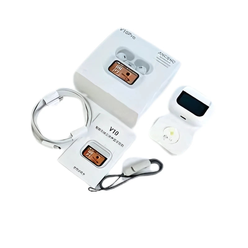 V10Pro Wireless Earbuds (2nd Gen) with Magnetic Charging Case | ANC & ENC Noise Reduction | Touch Control | USB-C