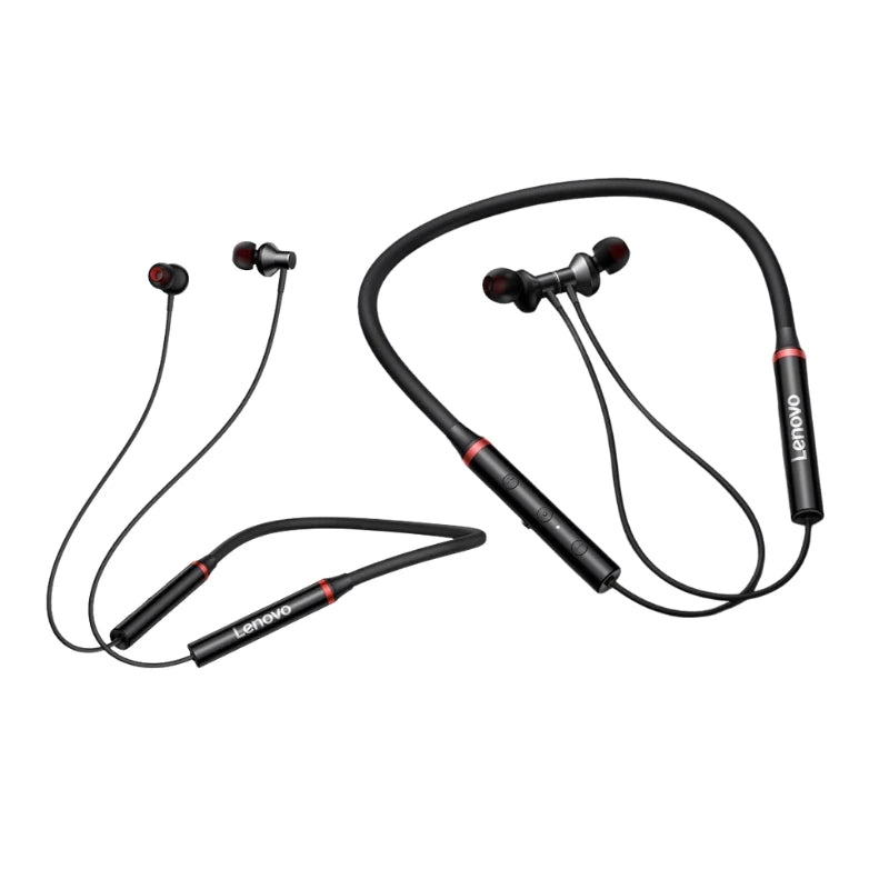 Lenovo Wireless Neckband Bluetooth Earphones – Premium Bass, Long Battery Life & Comfortable Fit