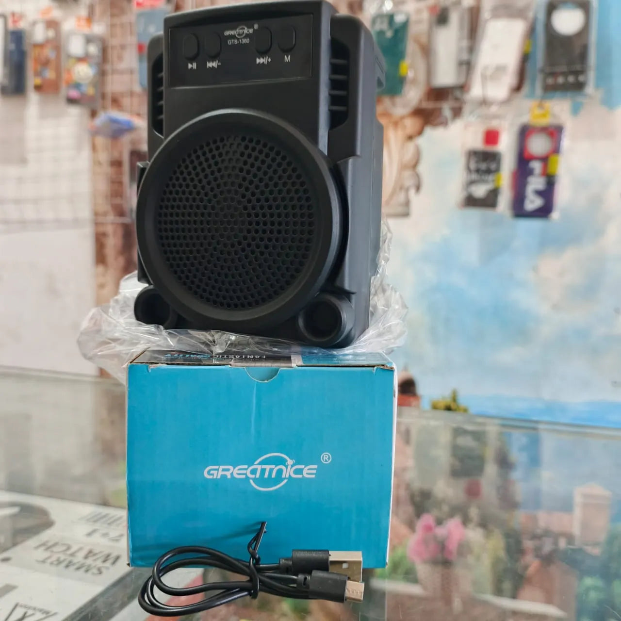 GTS-1360 Wireless Bluetooth Speaker | Portable 3" Big Bass Sound | FM Radio | USB & Micro SD | Rechargeable