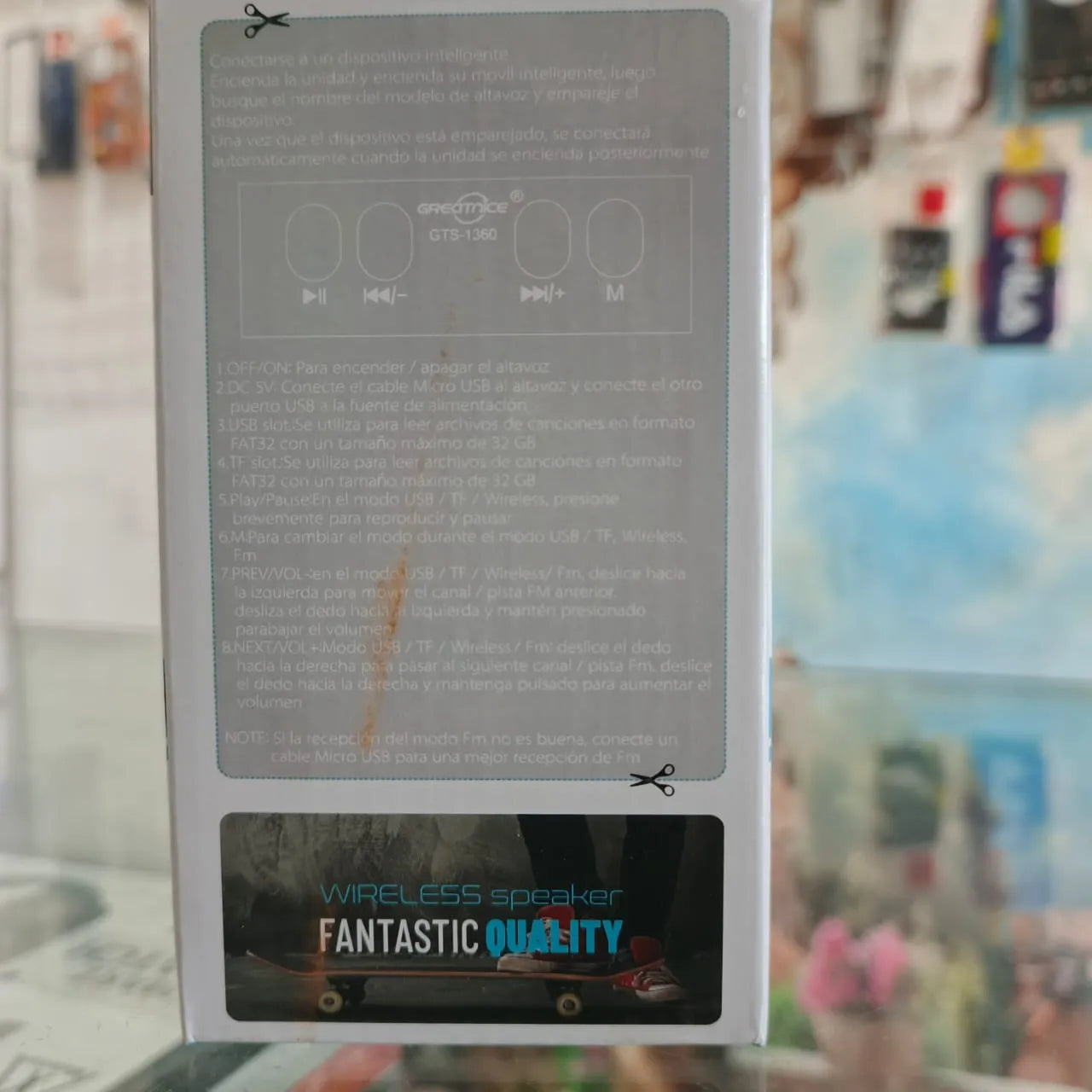 GTS-1360 Wireless Bluetooth Speaker | Portable 3" Big Bass Sound | FM Radio | USB & Micro SD | Rechargeable