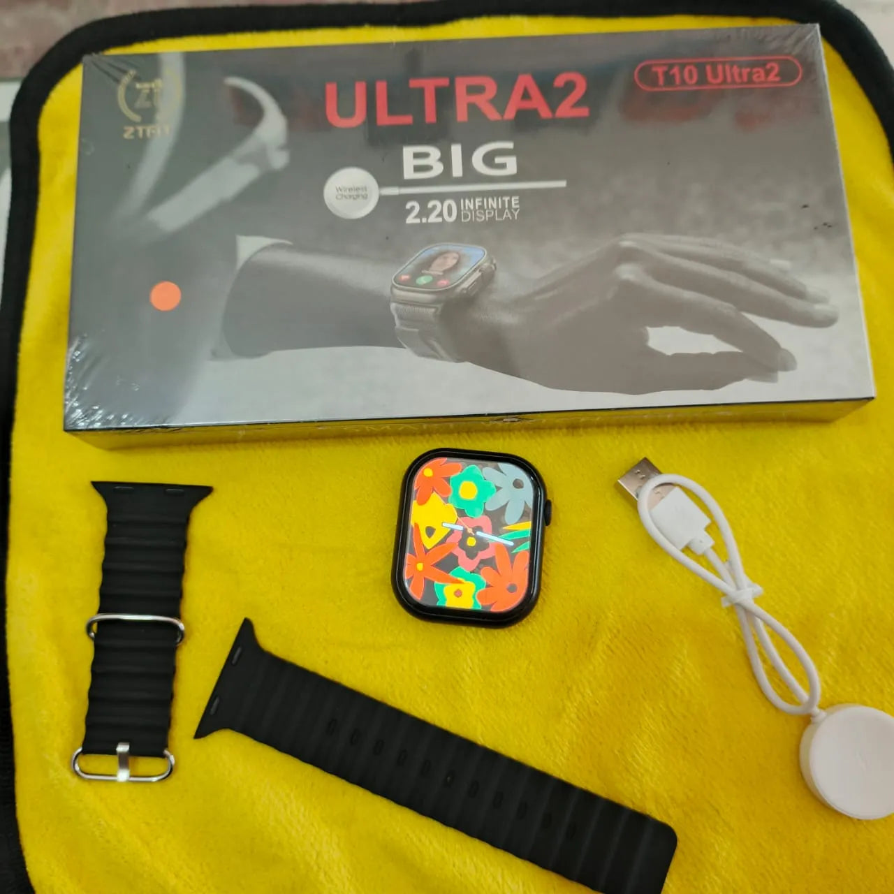 T10 Ultra 2 Smartwatch 2.20" Infinite Display | Wireless Charging | Fitness Tracker | Bluetooth Calling | Waterproof