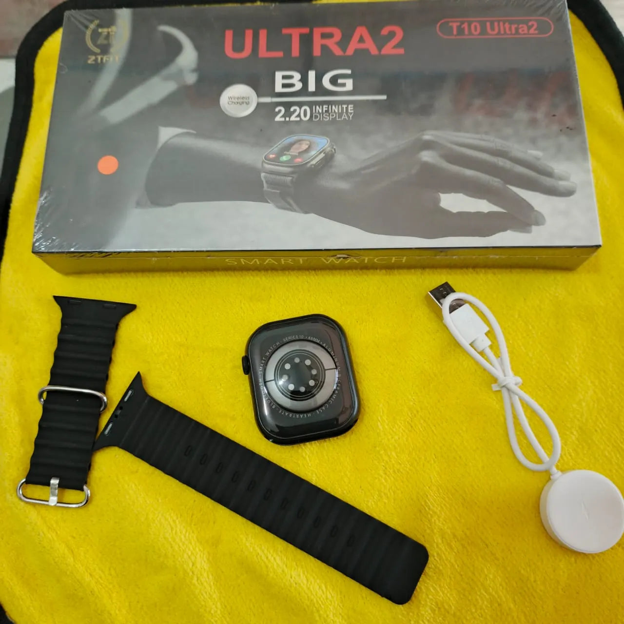 T10 Ultra 2 Smartwatch 2.20" Infinite Display | Wireless Charging | Fitness Tracker | Bluetooth Calling | Waterproof
