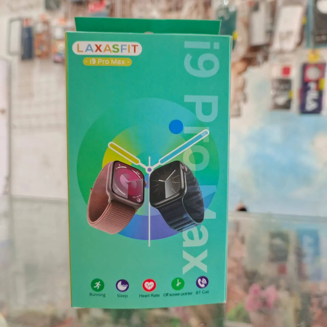 LAXASFIT i9 Pro Max Smartwatch – Fitness Tracker with Heart Rate, Sleep Monitor & BT Call