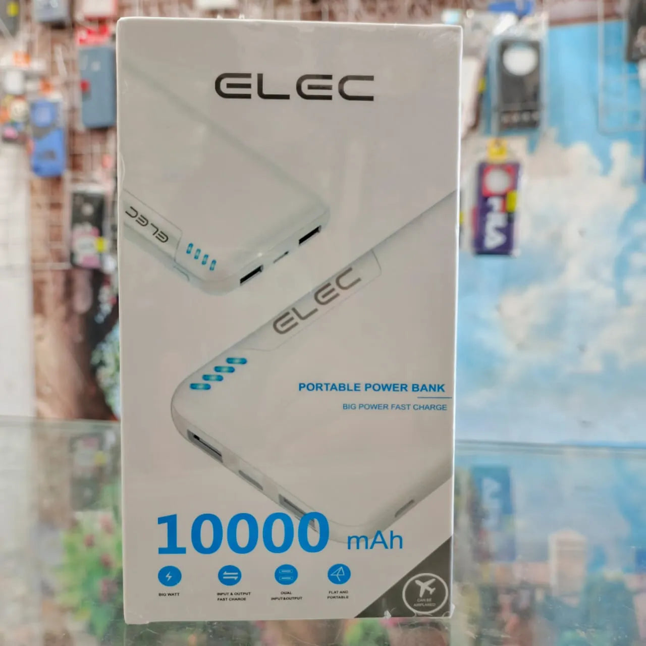 ELEC 10000mAh Power Bank – Fast Charging Portable Charger with Dual USB & Type-C Port