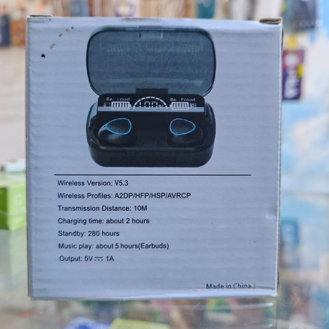 M10 DAMIX True Wireless Earbuds | Bluetooth 5.3 Headphones with LED Power Display & Deep Bass