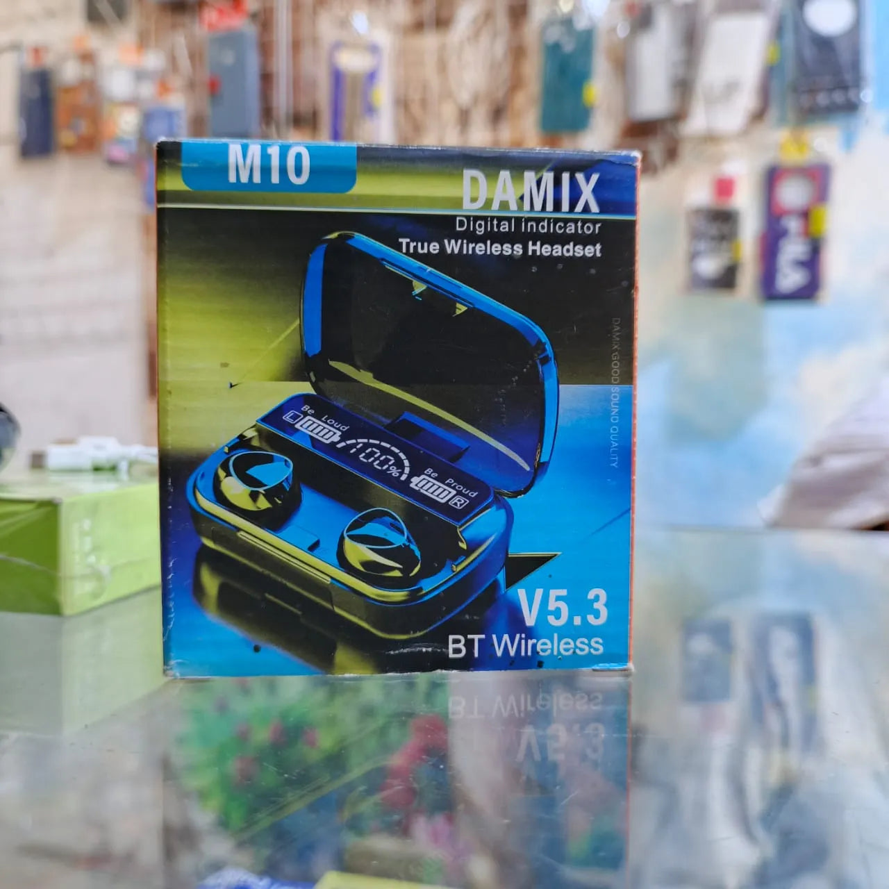 M10 DAMIX True Wireless Earbuds | Bluetooth 5.3 Headphones with LED Power Display & Deep Bass