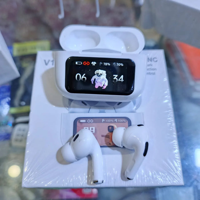 V10 Pro Wireless Earbuds (2nd Gen) with ANC/ENC, Magnetic Charging Case & LED Display