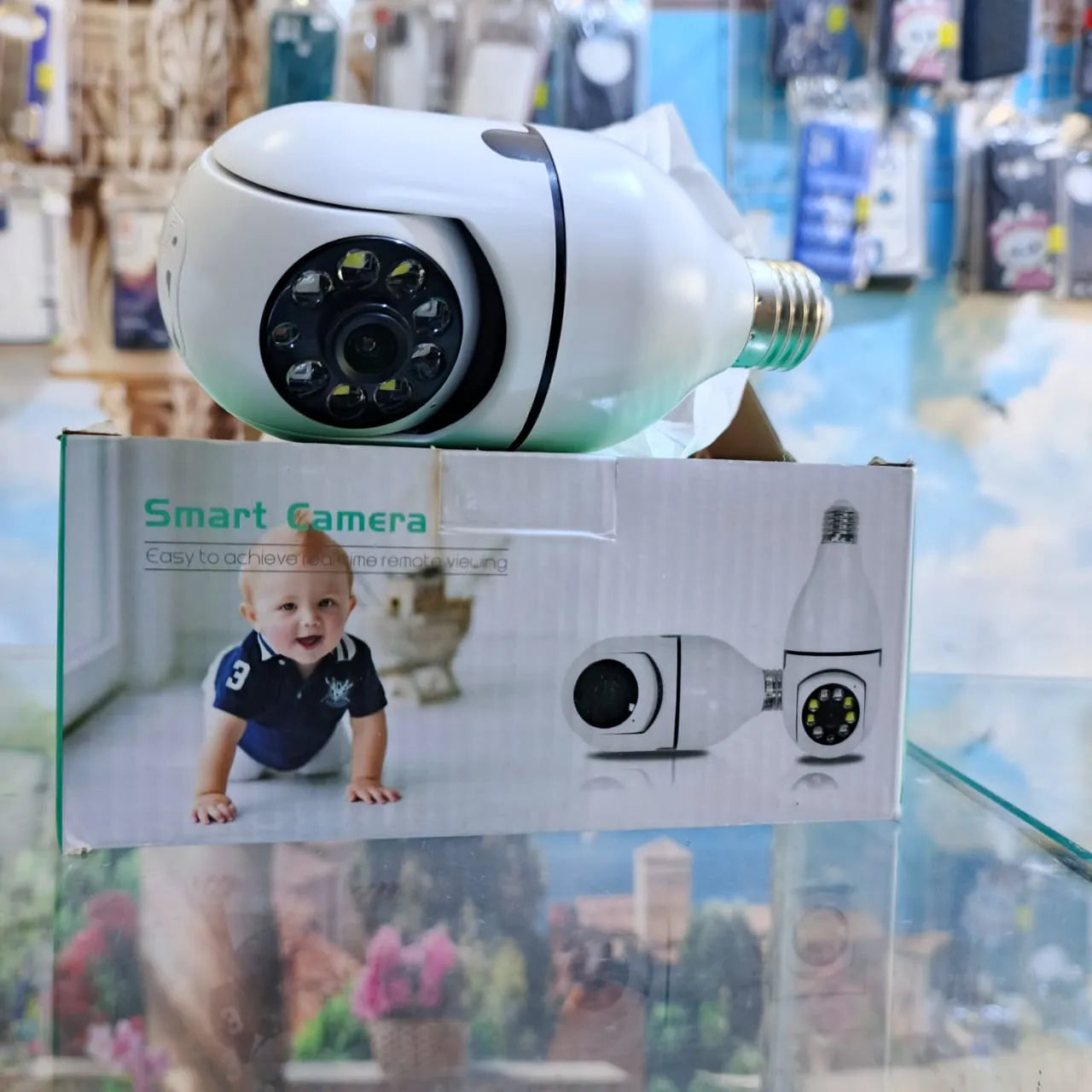 Smart Bulb WiFi Security Camera | 360° Panoramic Wireless Home Surveillance with Night Vision & Motion Detection