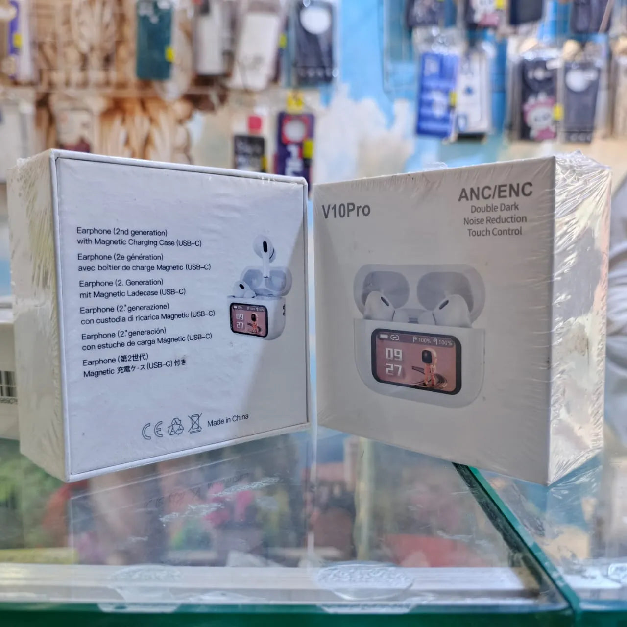 V10Pro Wireless Earbuds (2nd Gen) with Magnetic Charging Case | ANC & ENC Noise Reduction | Touch Control | USB-C